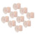 10 Pcs Silicone Anti Collision Door Knob Protectors Perforation Free Suction Door Knob Protective BumpersPink