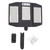 Solar Street Light Human Body Sensor 3000lm IP65 Waterproof 384 LEDs Wall Lamp for Garden Sidewalk Courtyard