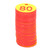50Pcs Beehive Tag ABS Round Numbered Sign Labels with Hole Livestock Accessory Red Yellow