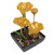 Tabletop Fountain Plastic with LED Lights Fountain Running Water Ornaments for Office UK Plug 220-240V