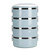 Portable 304 Stainless Steel Bento Lunch Box Thermal Cylinder Lunch Container Food Storage Containers for School Office OutdoorFour Layers Nordic Blue