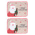 2Pcs Christmas Placemats Heat Insulation Nonslip Durable Reusable No Fading Dining Room Placemats for Home Hotel