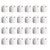 24pcs Flameless Tea Lights Candles Warm White Light Battery Operated LED Candles for Room Wedding Decor White