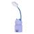 LED Desk Lamp USB Charging Warm Light Cute Cartoon Design Eye Protection Table Light with Storage BoxPurple