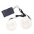 Outdoor Solar Lights IP65 Waterproof Energy Conservation 2 Headed Infrared Remote Control Solar Pendant Lamp for Gardens Warm White