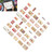40Pcs Vintage Stickers Paper Multifunctional DIY Scrapbook Stickers Set for Notebooks DIY Confession Letter