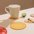 8pcs Waterproof Coasters Oilproof Heat Insulation Cute Pattern PVC Coaster for Restaurant Household