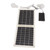 Solar Light Bulbs 60W Solar Powered Portable Camping Light with 2pcs Usb High Brightness Bulbs for Outdoor Tent