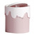 Garbage Bin Desktop Storage Basket Mini Cover Trash Can Home Broken Resistant Waste Bin Sakura Pink