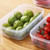 Fridge Organizer Large Storage Capacity Plastic Fresh Keeping Lunch Box Refrigerator Storage Box 900ml
