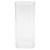 400ml Square Acrylic Cup Reusable Modern Tea Milk Juice Coffee Mug for Home Office UseTransparent