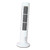 USB Tower Fan 2 Speeds Powerful Wind Oscillating Bladeless Cooling Fan for Office Desk Home White