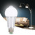 E27 7W Human Body Induction Bulb Light LED Motion Sensor Light for Home Stair Use AC85-265VWhite