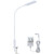 Tomshine 12W Clip-on Table Light Touching Control 2800-5500k 5 Color Modes & 5 Brightness Levels 30min Timer Eye-caring Flexible Swing Arm Lamp with Clamp Multifunctional Space Saving Table Lamp for Home Office Workbench