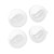 Poultry Feeders Rainproof Reduce Waste Chicken Duck DIY Gravity Feeder Port with Lid for Bucket Bin Trough White