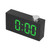Digital Alarm Clock LED Desktop USB Alarm Clock Electronic Despertador Thermometer with Imitation Wood GrainGreen
