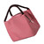 Lunch Box Bag Portable Large Capacity Foldable Insulated Picnic Bag for Travel Work Red Striped