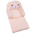 Foldable Kids Sofa Pink Dog Sponge Pull Out Kids Couch Soft Children Flip Open Sofa Bed for Home Hotel Kindergarten 2 Layers