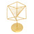 Gold Geometric Table Decor Creative 3D Iron Geometric Sculpture Compact Art Ornament Decor for Living Room Study Office
