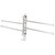 WallHanging Stainless Steel 180° Rotating Towel Rack Hanger with 4 Rods for Bathroom Toilet