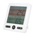 Digital Color Screen Temperature and Humidity Meter Indoor Thermometer Hygrometer ClockWhite