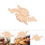 4Pcs Flower Carved Corner Onlay Applique Door Cabinet Vintage Style Furniture Decor(E)