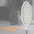AC110-250V 1W 21LEDs Sewing Machine Light Lamp Rotatable Knob Dimmable Adjustable Brightness Fixed Base Flexible Bendable Tube Goose Neck Design for Housework Household Duties Chores