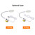 AC110-250V 1W 21LEDs Sewing Machine Light Lamp Rotatable Knob Dimmable Adjustable Brightness Fixed Base Flexible Bendable Tube Goose Neck Design for Housework Household Duties Chores