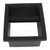 Coffee Ground Knock Box Square Bottomless Black Rubber PTFE Steel Residue Box for Cafe