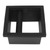 Coffee Ground Knock Box Square Bottomless Black Rubber PTFE Steel Residue Box for Cafe