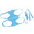 Pet Grooming Hammock Breathable Soft M Size Hammock Restraint Bag for Dogs Cats Nail Clipper Bathing Teeth Ears CleaningBlue