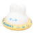 Cute Bunny Night Light Rechargeable 3 Levels Warm Light Soft Silicone Rabbit LED Night Light for Bedroom Decor Yellow