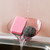 Bathroom Soap Holder Drain Firmly Mounted Height Adjustable Sink Suction Cup Sponge Box for Kitchen Steel Wire Ball Pink