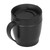 Coffee Cup 330ml Handle Portable Stainless Steel Thermal Insulation Effect Hot Water Cup OfficeBlack