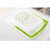 Chopping Block Plastic Multifunctional Storage Draining Basket Cutting Board for Kitchen Green