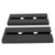 2Pcs Black Red Wine Glass Holder Self Adhesive Plastic Wine Glass Rack Hanging Shelf for Bar Kitchen