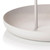 Serving Tray Metal Round Portable Table Top Storage Tray Simple Modern Style with Handle Grey