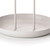 Serving Tray Metal Round Portable Table Top Storage Tray Simple Modern Style with Handle Grey