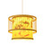 Chinese Style Bamboo Chandelier Patterned Bamboo Art Pendant Lamp Shade Antique Hanging Light with Wood Canopy for Restaurants Hotpot Restaurants