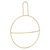 Wall Mounted Towel Rack Shelf Ring Holder Organizer for Home Bathroom (Gold)