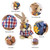 Cattail Eco Friendly Bright Colors Lifelike Durable Easter Bunny Figurine