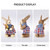 Cattail Eco Friendly Bright Colors Lifelike Durable Easter Bunny Figurine