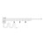 Wall Mounted Folding Laundry Rack Space Aluminum Windproof Wall Mounted Clothes Drying Rack for Towel Socks Clothes Long Dress