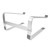 Desktop Laptop Stand Ergonomic Aluminum Alloy Laptop PC Computer Riser Cooling Shelf for Home Office Silver