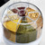 360° Rotating Grain Dispenser 6-Grid Rice Beans Dry Food Storage Box Insect-proof Kitchen Food Organizer