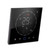 Programmable Smart Home Thermostat AC95~240V Voice Control LED Screen IP20 Energy Saving Smart WiFi Thermostat for Electric Heating Black