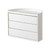 Desktop Rotating Organizer Half Round Beauty Lipstick Jewelry Cosmetic Dustproof Storage Box for Bedroom White