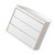 Desktop Rotating Organizer Half Round Beauty Lipstick Jewelry Cosmetic Dustproof Storage Box for Bedroom White