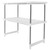 2-Tier Under Sink Rack Stainless Steel Expandable Storage Organizer Kitchen Shelf Holder