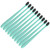 50Pcs Disposable Wheat Straw Toothbrush with Tube Portable Travel Toothbrush Oral CareGreen